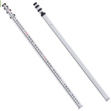 Darrahopens Tools > Industrial Tools > Measuring Tools & Sensors VEVOR Aluminum Grade Rod, 14-Feet/8ths 4 Sections Telescopic Measuring Rod, Double-Sided Scale 1/8in Leveling Rod Stick, Aluminum Alloy Survey Rod w/ Bubble Level &Carrying Bag for Houses,Walls,Floors