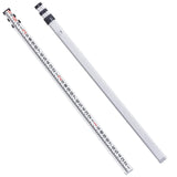 Darrahopens Tools > Industrial Tools > Measuring Tools & Sensors VEVOR Aluminum Grade Rod, 9-Feet/8ths 3 Sections Telescopic Measuring Rod, Double-Sided Scale 1/8in Leveling Rod Stick,Aluminum Alloy Survey Rod with Bubble Level &Carrying Bag for Houses,Walls,Floors