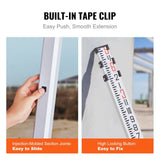 Darrahopens Tools > Industrial Tools > Measuring Tools & Sensors VEVOR Aluminum Grade Rod, 9-Feet/8ths 3 Sections Telescopic Measuring Rod, Double-Sided Scale 1/8in Leveling Rod Stick,Aluminum Alloy Survey Rod with Bubble Level &Carrying Bag for Houses,Walls,Floors