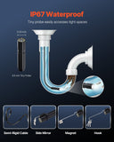 Darrahopens Tools > Industrial Tools > Measuring Tools & Sensors VEVOR Endoscope Camera with Light, 1920P HD Borescope for Android & IOS, 8 LED Lights Inspection Camera with 3m Semi-Rigid Cable, 2X Zoom, IP67 Waterproof Snake Scope Cameras for Auto, Plumbing