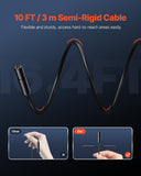 Darrahopens Tools > Industrial Tools > Measuring Tools & Sensors VEVOR Endoscope Camera with Light, 1920P HD Borescope for Android & IOS, 8 LED Lights Inspection Camera with 3m Semi-Rigid Cable, 2X Zoom, IP67 Waterproof Snake Scope Cameras for Auto, Plumbing