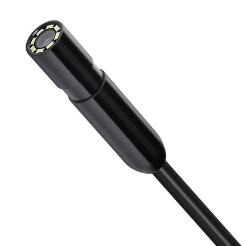 Darrahopens Tools > Industrial Tools > Measuring Tools & Sensors VEVOR Endoscope Camera with Light, 1920P HD Borescope for Android & IOS, 8 LED Lights Inspection Camera with 5m Semi-Rigid Cable, 2X Zoom, IP67 Waterproof Snake Scope Camera for Auto, Plumbing