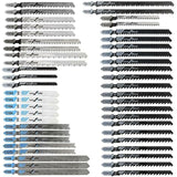 Darrahopens Tools > Industrial Tools > Saw Accessories 48 pcs T-Shank Jigsaw Blades, Made Of Hcs/Hss, With Storage Case For Cutting Wood, Plastic And Metal