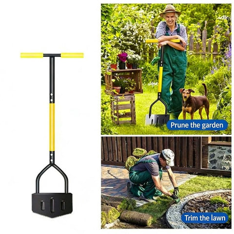 Darrahopens Tools > Industrial Tools > Saw Accessories Manual Edger Lawn Tool, Border Edger with V-Shaped Saw Tooth Blade & Rubber T-Grip, 41.73" Garden Tools for Sidewalk Grass Yard