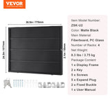 Darrahopens Tools > Industrial Tools > Saw Accessories VEVOR 36 Graded Sports Card Display Case, 775 x 617 x 55 mm, Baseball Card Display Frame with 98% UV Protection Clear View PC Glass, Lockable Wall Cabinet for Football Basketball Hockey Trading Card