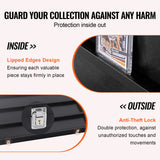 Darrahopens Tools > Industrial Tools > Saw Accessories VEVOR 36 Graded Sports Card Display Case, 775 x 617 x 55 mm, Baseball Card Display Frame with 98% UV Protection Clear View PC Glass, Lockable Wall Cabinet for Football Basketball Hockey Trading Card