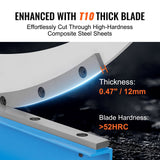 Darrahopens Tools > Industrial Tools > Saw Accessories VEVOR 800mm Manual Hand Plate Shear for Metal Sheet Processing, Benchtop Cutter with Q235 Material, for Crafts Thick Steel Crafting, Heavy Duty Roll Press Machine for Builders, DIY Enthusiasts