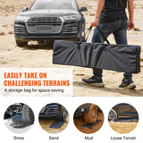 Darrahopens Tools > Industrial Tools > Traffic Control & Parking Tools VEVOR 2PCS Traction Boards with PP for Mud Snow Sand Storage Bag Long Black