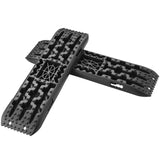 Darrahopens Tools > Industrial Tools > Traffic Control & Parking Tools VEVOR 2PCS Traction Boards with PP for Mud Snow Sand Storage Bag Long Black