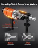 Darrahopens Tools > Industrial Tools > Traffic Control & Parking Tools VEVOR Diamond Core Drilling Machine, 200 mm Drilling Diameter, 2-in-1 Handheld & Stand-Mount Dry and Wet Concrete Core Drill Rig with 4 Bits, 1000/2250 RPM 2-Speed, for Concrete Brick Stone, 1500W