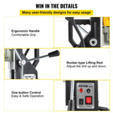 Darrahopens Tools > Industrial Tools > Traffic Control & Parking Tools VEVOR Magnetic Drill, 1100W 1.57" Boring Diameter, 2697lbf/12000N Portable Electric Mag Drill Press with 7 Bits, 580 RPM Max Speed Drilling Machine for any Surface and Home Improvement