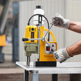 Darrahopens Tools > Industrial Tools > Traffic Control & Parking Tools VEVOR Magnetic Drill, 1400W Motor 1.6 in Boring Diameter, 2810 lbf Portable Electric Mag Drill Press, with 11 Coring Bits, 800 RPM Speed, Drilling Machine for Metal Surface, Home Improvement Industry