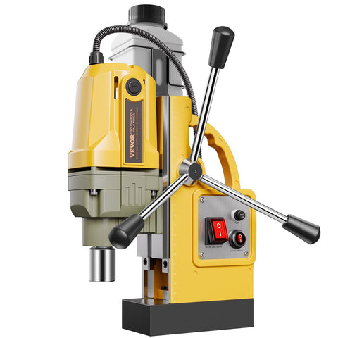 Darrahopens Tools > Industrial Tools > Traffic Control & Parking Tools VEVOR Magnetic Drill, 1400W Motor 1.6 in Boring Diameter, 2810 lbf Portable Electric Mag Drill Press, with 11 Coring Bits, 800 RPM Speed, Drilling Machine for Metal Surface, Home Improvement Industry