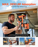 Darrahopens Tools > Industrial Tools > Traffic Control & Parking Tools VEVOR Magnetic Drill, 1450W Motor 1.6 in Boring Diameter, 2810 lbf Portable Electric Mag Drill Press, with 2 Coring Bits, Variable Speed, Drilling Machine for Metal Surface, Home Improvement Industry
