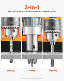 Darrahopens Tools > Industrial Tools > Traffic Control & Parking Tools VEVOR Magnetic Drill, 1450W Motor 1.6 in Boring Diameter, 2810 lbf Portable Electric Mag Drill Press, with 2 Coring Bits, Variable Speed, Drilling Machine for Metal Surface, Home Improvement Industry