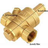 Darrahopens Tools > Industrial Tools > Transformers & Regulators Adjustable Water Pressure Regulator Reducer With Dn15 Brass Measuring Meter
