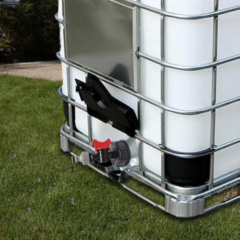 Darrahopens Tools > Industrial Tools > Water Filtration Accessories 1000 Liter IBC Water Tank with S60x6 Adapter Valve and 3/4 Inch Tap Compatible Brand New