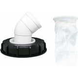 Darrahopens Tools > Industrial Tools > Water Filtration Accessories 45° IBC Water Filter with Lid, 163mm Nylon Rainwater Filter, Washable, Compatible with IBC Water Tank DN 150