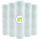 Darrahopens Tools > Industrial Tools > Water Filtration Accessories Anti-Sediment Water Filter Cartridges Set of 5, 10 Inch 254 mm 5 Microns, Compatible with 10 Inch Filters