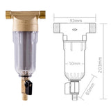 Darrahopens Tools > Industrial Tools > Water Filtration Accessories Reusable Sediment Water Filter Pre-Filter for Well Water Pipes