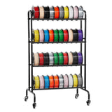 Darrahopens Tools > Industrial Tools > Water Filtration Accessories VEVOR 3D Printer Filament Storage Rack, 4 Tier Heavy Duty Storage Shelf, Rolling Filament Spool Holders Racks with Wheels, Filaments Organzied for 3D Printing Station, Office, Workshop (Shelf Only)