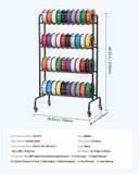 Darrahopens Tools > Industrial Tools > Water Filtration Accessories VEVOR 3D Printer Filament Storage Rack, 4 Tier Heavy Duty Storage Shelf, Rolling Filament Spool Holders Racks with Wheels, Filaments Organzied for 3D Printing Station, Office, Workshop (Shelf Only)