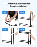 Darrahopens Tools > Industrial Tools > Water Filtration Accessories VEVOR 3D Printer Filament Storage Rack, 4 Tier Heavy Duty Storage Shelf, Rolling Filament Spool Holders Racks with Wheels, Filaments Organzied for 3D Printing Station, Office, Workshop (Shelf Only)