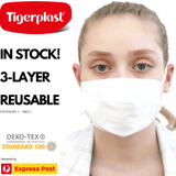 Darrahopens Tools > Industrial Tools > Work Safety Protective Equipment 3x Tigerplast Kids Fabric Face Mask Washable Reusable Mask Protect Cover Black