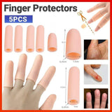 Darrahopens Tools > Industrial Tools > Work Safety Protective Equipment 5Pcs Silicone Finger Protector Finger Caps Tube Anti-Slip Finger Cover Au Stock