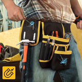 Darrahopens Tools > Industrial Tools > Work Safety Protective Equipment Black Yellow tool belt, industrial tools, work safety equipment, multiple pockets, durable tool belt, Australia