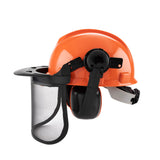 Darrahopens Tools > Industrial Tools > Work Safety Protective Equipment Chainsaw Brushcutter Hard Hat Safety Helmet Face Shield With Visor & Ear Muffs For Landscaping Gardening Lawn Mowing Edge Trimming CE Approved