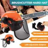 Darrahopens Tools > Industrial Tools > Work Safety Protective Equipment Chainsaw Brushcutter Hard Hat Safety Helmet Face Shield With Visor & Ear Muffs For Landscaping Gardening Lawn Mowing Edge Trimming CE Approved