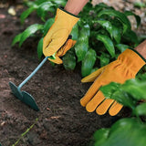 Darrahopens Tools > Industrial Tools > Work Safety Protective Equipment Cowhide Work Gloves, For Drivers, Diy, Gardening, Storage, Farm Work, Multifunctional (L, Yellow)