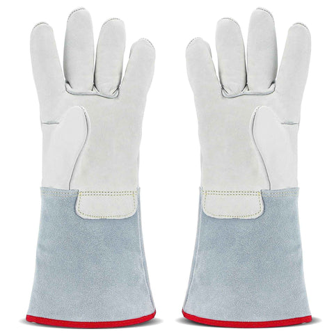 Darrahopens Tools > Industrial Tools > Work Safety Protective Equipment Cryogenic Gloves 40cm Long Mid-arm LN2 Protective Gloves for Liquid Nitrogen/Dry Ice/Cold Storage