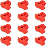 Darrahopens Tools > Industrial Tools > Work Safety Protective Equipment Emergency Whistles with Lanyard - Set of 12 - Loud & Clear Sound - Safety Whistles for Sports & Self-Defense - Red