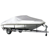 Darrahopens Tools > Industrial Tools > Work Safety Protective Equipment Grey Heavy Duty Waterproof Tarp Covers with Storage Bag, Fits V-Hull, Fish&Ski, Pro-Style, Fishing, Runabout, Bass Boats, 16-18FT(570cm*300cm)