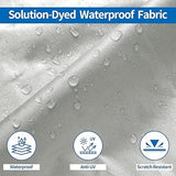Darrahopens Tools > Industrial Tools > Work Safety Protective Equipment Grey Heavy Duty Waterproof Tarp Covers with Storage Bag, Fits V-Hull, Fish&Ski, Pro-Style, Fishing, Runabout, Bass Boats, 16-18FT(570cm*300cm)