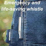 Darrahopens Tools > Industrial Tools > Work Safety Protective Equipment Metal Emergency Whistle - Set of 2 - With Keychain - Loud Signal for Sports, Outdoors & Safety - Silver and Gold