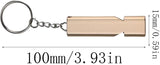 Darrahopens Tools > Industrial Tools > Work Safety Protective Equipment Metal Emergency Whistle - Set of 2 - With Keychain - Loud Signal for Sports, Outdoors & Safety - Silver and Gold
