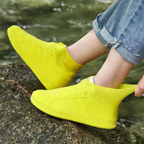 Darrahopens Tools > Industrial Tools > Work Safety Protective Equipment Overshoes - 1 Pair - Waterproof Silicone Overshoes - Reusable, Non-slip, Suitable for Outdoor Activities (Yellow - Size L)