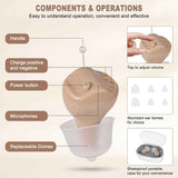 Darrahopens Tools > Industrial Tools > Work Safety Protective Equipment Rechargeable Hearing Aids for Seniors Adults, In Ear Hearing Aid Not Amplifier, Hearing Aides for Hard Severe Hearing Loss In Australia - Darrahopens