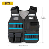 Darrahopens Tools > Industrial Tools > Work Safety Protective Equipment tool vest, multi pocket vest, industrial tool vest, work safety vest, tool storage vest, breathable work vest, australia tool vest, construction tool vest
