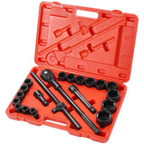 Darrahopens Tools > Industrial Tools > Work Safety Protective Equipment VEVOR 3/4 in Drive Impact Socket Set, 21 Pieces SAE 3/4 in to 2 in, 6 Point Cr-V Alloy Steel for Auto Repair, Easy-to-Read Size Markings, Includes Extension Bars, Ratchet Handle and Storage Case