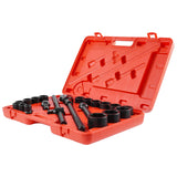Darrahopens Tools > Industrial Tools > Work Safety Protective Equipment VEVOR 3/4 in Drive Impact Socket Set, 21 Pieces SAE 3/4 in to 2 in, 6 Point Cr-V Alloy Steel for Auto Repair, Easy-to-Read Size Markings, Includes Extension Bars, Ratchet Handle and Storage Case