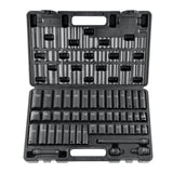 Darrahopens Tools > Industrial Tools > Work Safety Protective Equipment VEVOR 3/8" Drive Impact Socket Set, 48 Piece Socket Set SAE （5/16" -3/4"） & Metric （8-22mm）6 Point Cr-V Drive Extension Bar Universal Joint & Power Drill Adapter Includes Storage Case