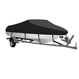 Darrahopens Tools > Industrial Tools > Work Safety Protective Equipment Waterproof Boat Cover 17-20ft Square Bow Jon Boat & Wide Beam Utility UV Resistant Marine Storage Tarp (Black, 625cm x 360cm)
