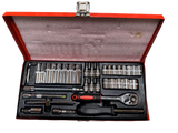Darrahopens Tools > Other Tools 37 Piece Ratchet Socket Wrench Set Screwdriver Bits Extension Hex Chrome Vanadium