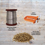 Darrahopens Tools > Other Tools Beekeeping Kit - Wiring Board + 500g Wire + Crimper + 1000 Bee Frame Eyelets