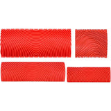 Darrahopens Tools > Other Tools > Caulking Tools 4 Pieces Wood Graining Tool, Wood Effect Grain For Decoration - Red，Rubber Wood Graining Tool Wood Effect Grain For