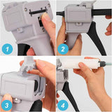Darrahopens Tools > Other Tools > Caulking Tools 50Ml Epoxy Dispenser Gun, Ab Epoxy Glue Gun Handle Applicator For Mixing Glue, 1:1 And 2:1 Ratios (Gun)